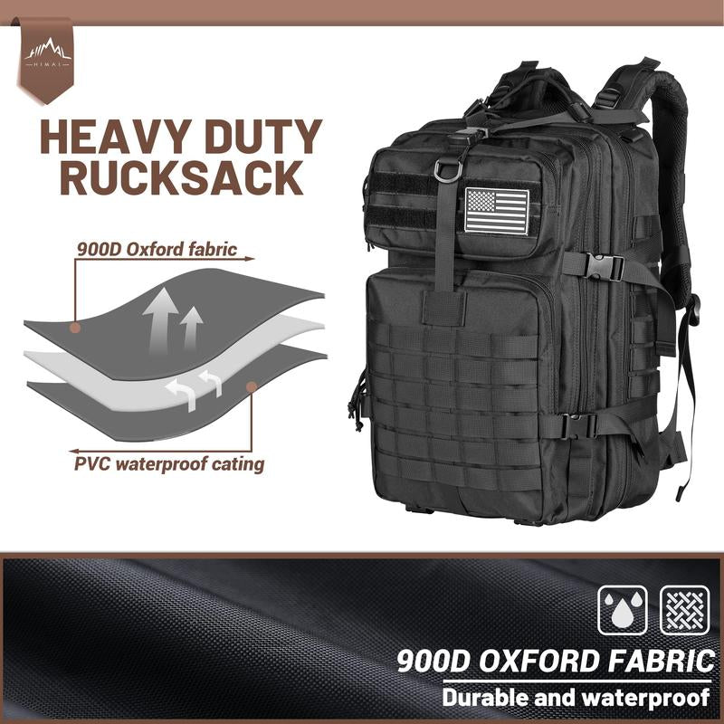 Himal Outdoors Military Tactical Backpack - Large Army 3 Day Assault Pack Molle Bag Rucksack,40L