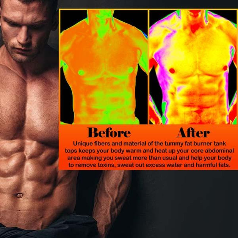 Short Sleeve Sauna T-Shirts, Upgrade Generation, Shoulder Width Expansion, No Odor, Increased and Fitter Collar Size, Suitable for Obese Individuals - Workout Slimming, Back to School Summer, Faster Sweat, More Calories Burning, Charming Figure