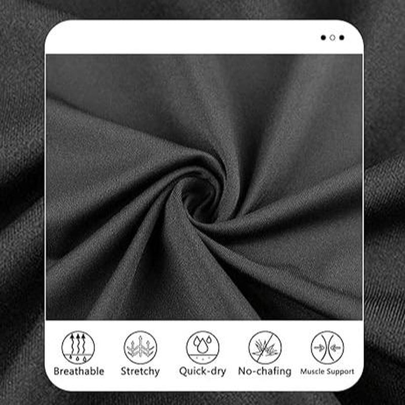 SILKWORLD Mens Shorts with Compression Liner 2 in 1 Quick-Dry Hawaiian Beach Shorts Suit Swimwear Drawstringwith Bathing Suits with Zipper Pockets