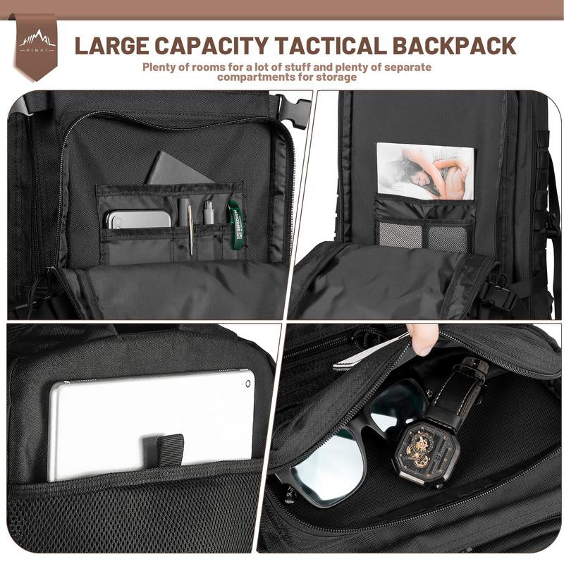 Himal Outdoors Military Tactical Backpack - Large Army 3 Day Assault Pack Molle Bag Rucksack,40L