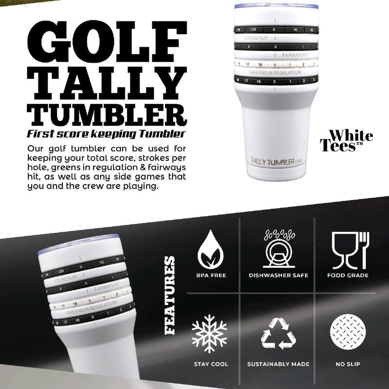 Tally Tumbler Golf Drink Drinkware Washable Beverage Cup Water Bottles