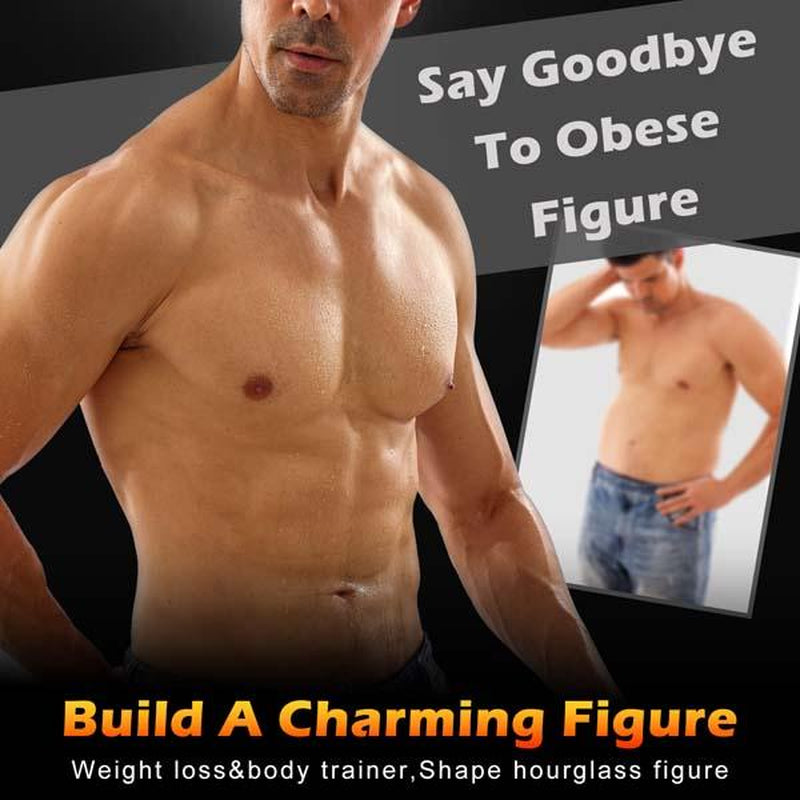 Short Sleeve Sauna T-Shirts, Upgrade Generation, Shoulder Width Expansion, No Odor, Increased and Fitter Collar Size, Suitable for Obese Individuals - Workout Slimming, Back to School Summer, Faster Sweat, More Calories Burning, Charming Figure